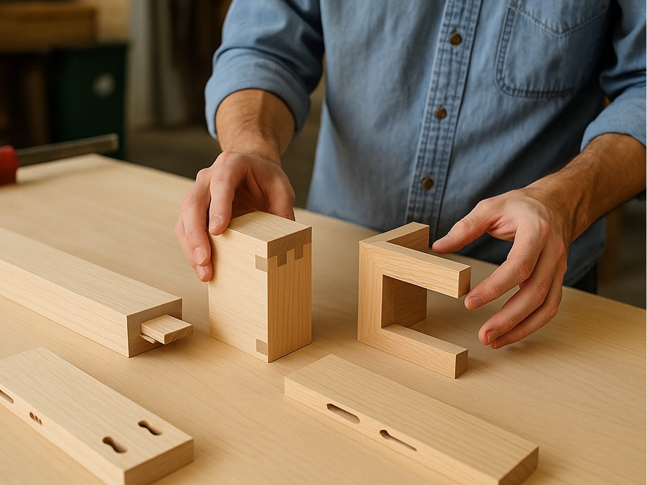 Houtverbindingen demonstratie